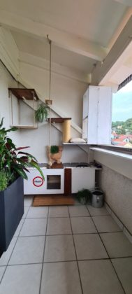 Katzenbalkon selbst gemacht - DIY - Do It Yourself Balkon für Katzen